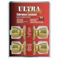 Ultra Hardware Polished Brass Entry Lockset 44071